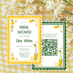 Limoncello Lemonade CUSTOM QR Brautparty Einladung