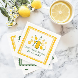 Limoncello Lemonade Lemon CUSTOM Brautparty Serviette