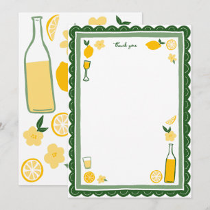 Limoncello Lemonade Lemons CUSTOM Geburtstag Dankeskarte