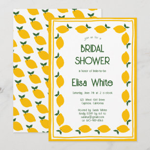 Limoncello Lemons CUSTOM Niedliches Brautparty Einladung