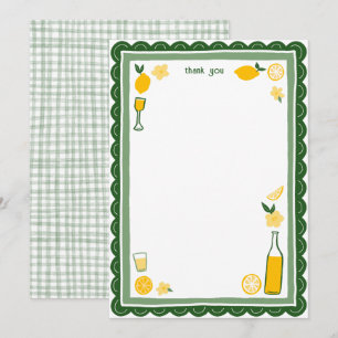 Limoncello Limonade Zitronen INDIVIDUELL Brautpart Dankeskarte