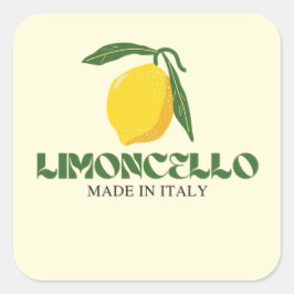 Limoncello Quadratischer Aufkleber