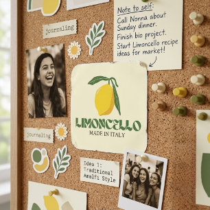 Limoncello Quadratischer Aufkleber