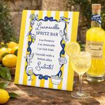 Limoncello Spritz Bar Gelber Streifen La Dolce Vit
