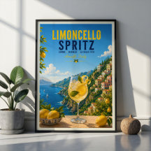 Limoncello Spritz Cocktail Amalfi-Küste Italien