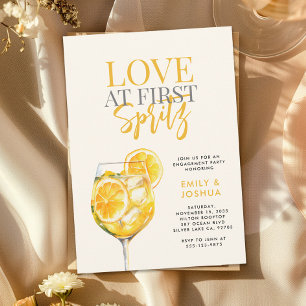 Limoncello Spritz Engagement Party Einladung