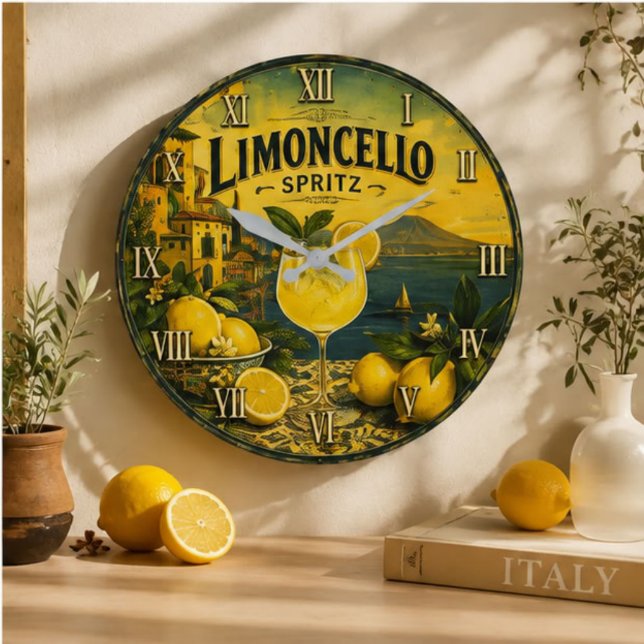 Limoncello Spritz Große Wanduhr (Von Creator hochgeladen)