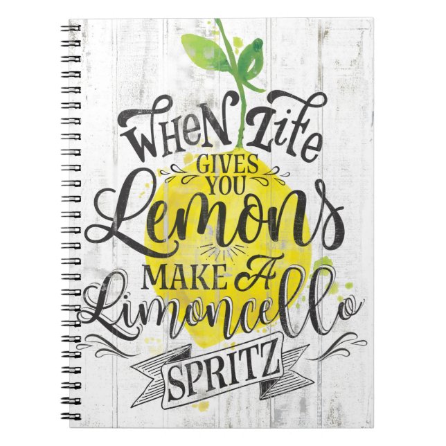 Limoncello Spritz Notizbuch Notizblock (Vorderseite)