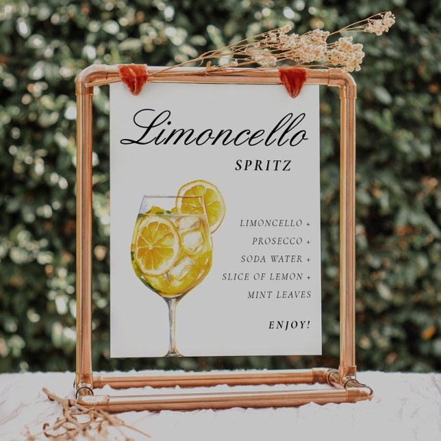 Limoncello Spritz Signature Drink Poster (Von Creator hochgeladen)