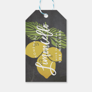 Limoncello Tafel-Geschenk-Umbau, selbst gemacht Geschenkanhänger