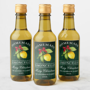 Limoncello Vert bois de Noël Mini Étiquette boutei