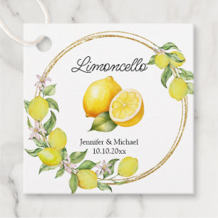 Limoncello-Wasserfarbe-Limonen-Hochzeit-Sommer-Ita Geschenkanhänger