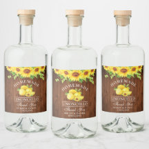 Limoncello Watercolor Sonnenblumen Holz