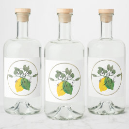 Limoncillo Limon Lemon Alkoholflaschenetikett