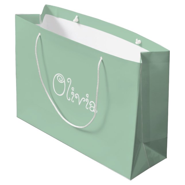 Limone Babydusche Große Geschenktüte (Rückseite Schrägansicht)