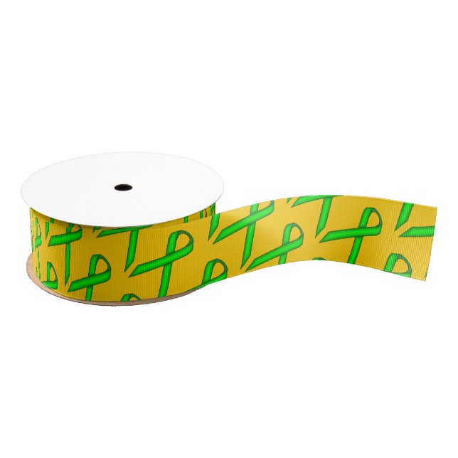 Limone Green Standard Ribbon Ripsband (Spule)