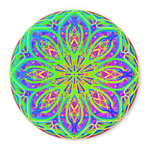 Limone Lila Mandala Style Boho Magnet
