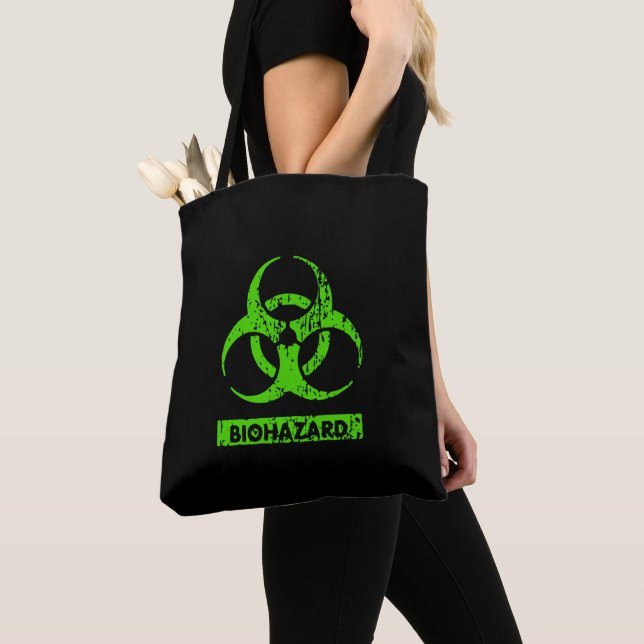 Limone Neon Green Bio-Hazard-Chemikalien Graphic Tasche (Von Nahem)