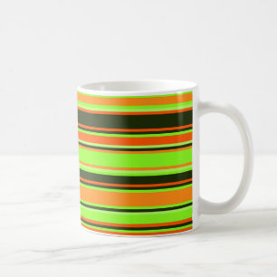 Limone, orangefarbene und Mandarine Strickende Tas Kaffeetasse