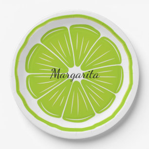 Limone Papierplatte Pappteller