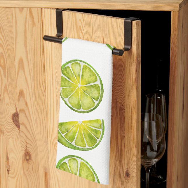 Limone Scheiben Geschirrtuch (Drittel gefaltet)