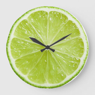 Limone Schlitzwand Große Wanduhr