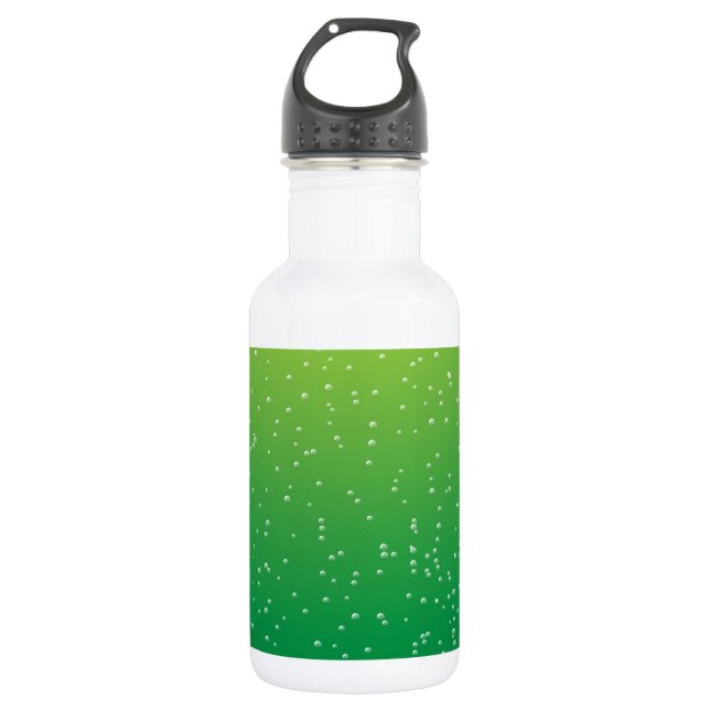 Limone Soda mit winzigen Bläschen Kunst Trinkflasche (Vorderseite)