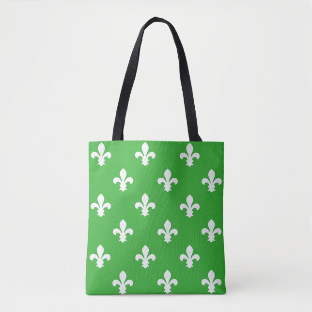 Limone Südliche Hütte Fleur de Lys Tasche (Vorderseite)