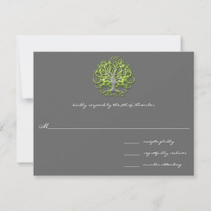 Limone Swirl Tree Roots of Liebe Hochzeit Einladun RSVP Karte