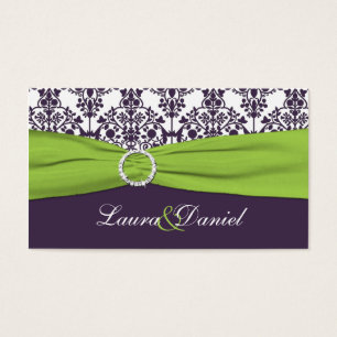 Limone und Lila Damask Wedding Favor Tag