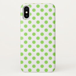 Limone und weiße Polka-Punkte Case-Mate iPhone Hülle