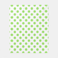 Limone und weiße Polka-Punkte