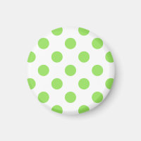 Limone und weiße Polka-Punkte