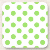 Limone und weiße Polka-Punkte