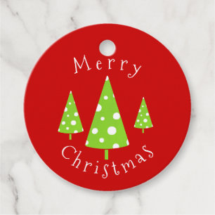 Limone White Polka Dots Weihnachtsbaumen Geschenkt Geschenkanhänger