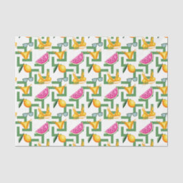 Limonen & Bikinis (Design 28 Yellow/Orange Series) Seidenpapier