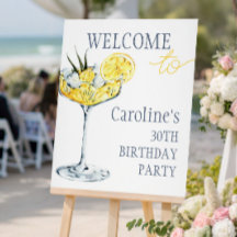 Limonen-Cocktail 30. Geburtstagsbegrüßung