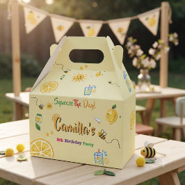 Limonen-Themen-Geburtstag für Kinder Geschenkschachtel