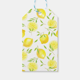Limonen und Blätter Geschenkanhänger