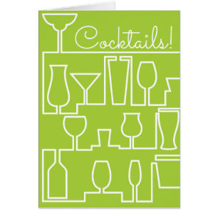 Limonengrün-Cocktail-Party