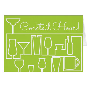 Limonengrün-Cocktail-Party