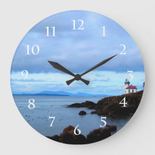 Limoner Brennofen-Leuchtturm Große Wanduhr