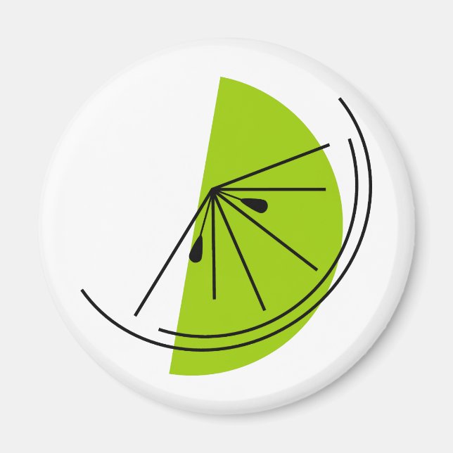 Limoner Citrus-Magnet rund Magnet (Vorne)