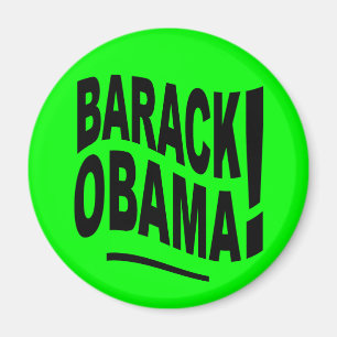 Limoner grüner Barack Obama Magnet