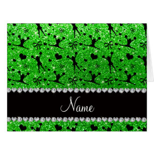 Limoner grüner cheerleading Glitter des