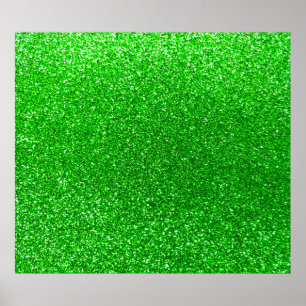 Limoner grüner Glitter Poster