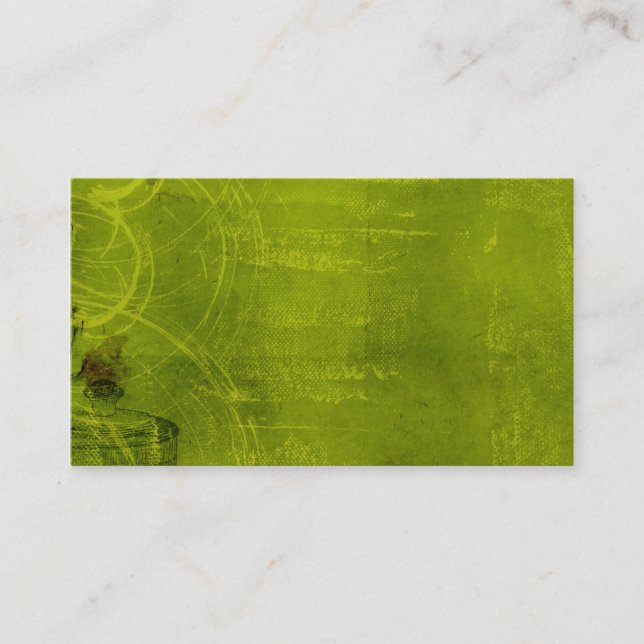 Limoner grüner NeonThemed Hintergrund halloweens Visitenkarte (Vorderseite)