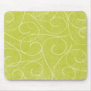 Limoner grüner Wirbel Mousepad