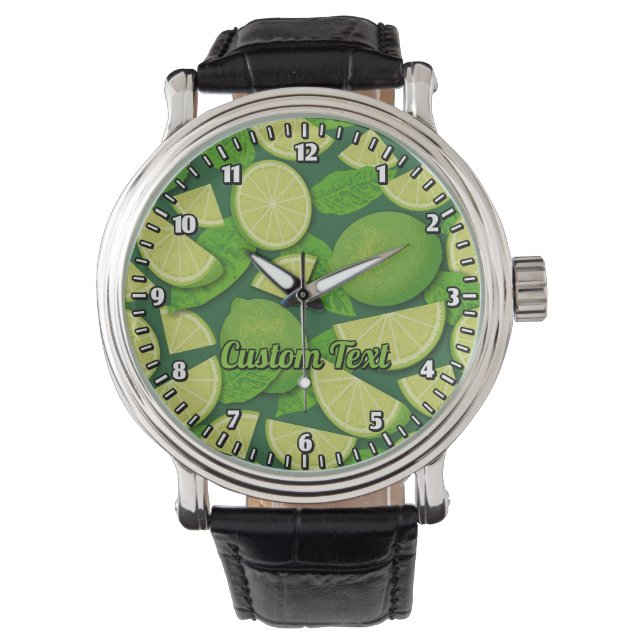 Limoner Hintergrund Armbanduhr (Vorderseite)