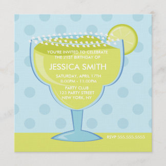 Limoner Margarita-Geburtstag Einladung